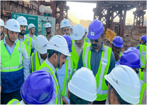 MD-NHSRCL with senior officials, conducted an inspection of various Bullet Train const. sites in Vadodara and Kheda dists.2 Nov-2024
