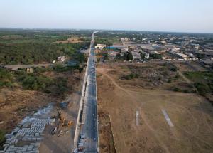 Noise Barrier Erection Work in Progress at Navsari District, June 2023