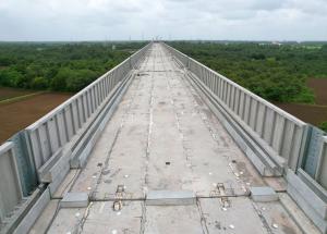 Noise Barrier Erection Work in Progress, Navsari District, September 2023