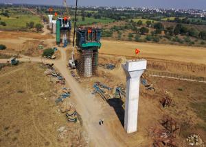 Pier Head work in Progress at GAD-1441, Surat District, February 2024