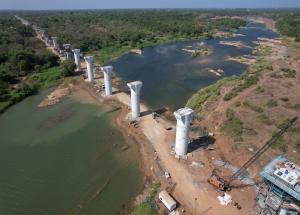 Pier Works at Auranga River, Valsad District, June 2023Pier Works at Auranga River, Valsad District, June 2023