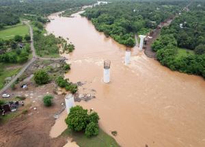 Pier Works at Kharera River, Valsad District, August 2023