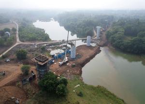 Pier Works at Kharera River, Valsad District, December 2023