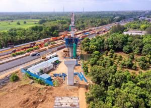 Pier work in Progress at GAD-11, Navsari District, June 2023