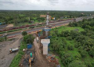 Pier work in Progress at GAD-9, Valsad District, September 2023