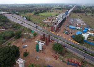 Preparation for Girder Launching at GAD-1134, Surat District