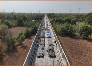 RC Track bed under construction near Anand, Gujarat, August 2024