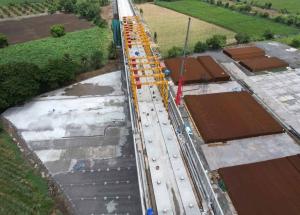 RC Track bed work under progress near Surat, Gujarat, August 2024