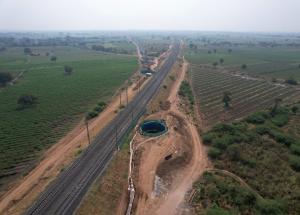 Shinso Pile Work in Progress at Bharuch District, December 2023