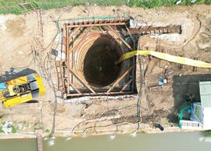 Shinso Pile Work in Progress at Surat District, November 2023