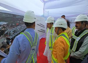 Shri Ashwini Vaishnaw, Hon’ble Minister of Railways visited Bullet Train construction sites in Anand, Gujarat, on 1st March 2025 to review the on-ground progress of India’s first Bullet Train project