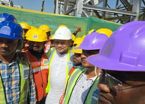 Shri Ashwini Vaishnaw, Hon’ble Minister of Railways visited Bullet Train construction sites in Anand, Gujarat, on 1st March 2025 to review the on-ground progress of India’s first Bullet Train project
