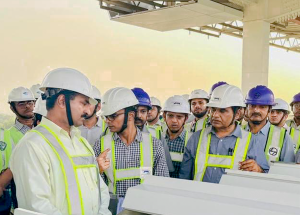 Shri Vivek Gupta Kumar, MD of NHSRCL inspected track construction base and The Track Slab Manufacturing Facility in Anand, Gujarat_6