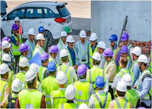 Shri Vivek Kumar Gupta, MD/NHSRCL & Director (Works), along with senior officials, inspected various bullet train construction sites in Surat on 19th March 2025