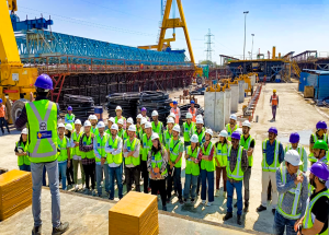 Students from IIT Gandhinagar embarked on a journey of learning at the MAHSR site in Kheda, Gujarat