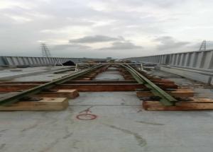 Track construction work near Anand, Gujarat, August 2024