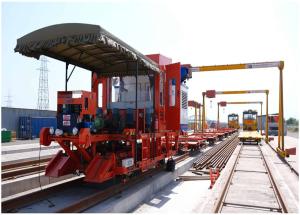Track machinery rail feeder car in Surat, Gujarat, August 2024