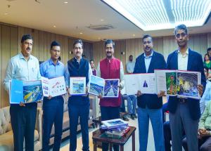 Tracking the Progress of India’s High-Speed Rail Project – A photographic compilation showcasing the development of India’s first Bullet Train project in 2024 was unveiled by Shri Vivek Kumar Gupta, Managing DirectorNHSRCL in presence of all directors and officials on 12th March 2025