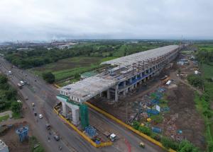 Under construction Surat Bullet Train Station site, August 2024