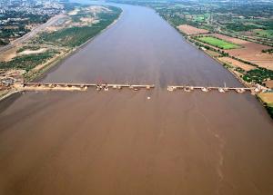Well Foundation Work at Narmada River, Bharuch District, June 2023
