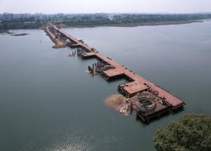 Well Foundation Work at Tapi River, Surat District, November 2023