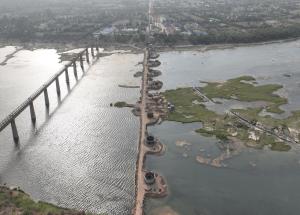 Well Foundation work at Mahi River, Anand District, June 2023