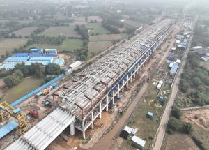 Work in Progress at Anand Bullet Train Station, Kheda District, December 2023