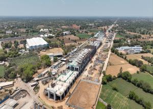 Work in Progress at Anand Bullet Train Station, Kheda District, June 2023