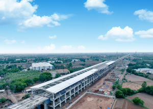 Work in Progress at Anand Bullet Train Station