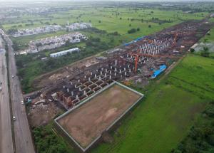 Work in Progress at Bharuch Bullet Train Station, Bharuch District, August 2023