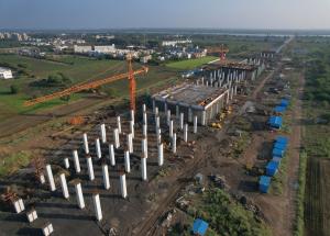 Work in Progress at Bharuch Bullet Train Station, Bharuch District, December 2023
