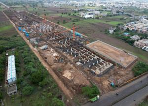 Work in Progress at Bharuch Bullet Train Station, Bharuch District
