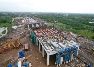Work in Progress at Bilimora Bullet Train Station, Navsari District, August 2023