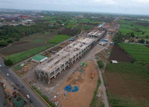 Work in Progress at Surat Bullet Staion Station , Surat District