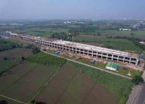 Work in Progress at Surat Bullet Train Station, Surat District, October 2023 (2)