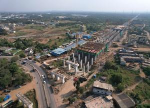 Pier work in Progress at GAD-9, Valsad District, November 2023