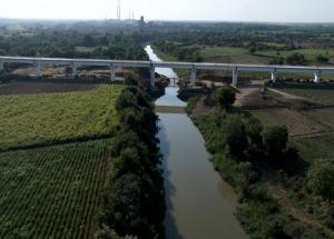 Completion of Bridge on Kim River in Surat, Gujarat