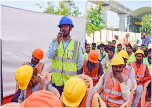 Shri Pramod Sharma, DirectorWorks along with PCPMVadodara and other senior officials from NHSRCL, led a Safety Workshop on 28.03.2025 at Vadodara
