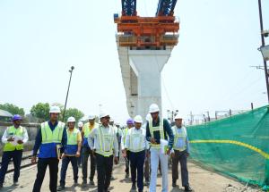 Shri Vivek Kumar Gupta, MD/NHSRCL, led a team of directors, contractors, consultants and senior officials on a comprehensive two-day inspection of Mumbai-Ahmedabad Bullet Train project