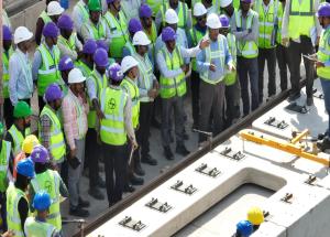 Shri Vivek Kumar Gupta, MD/NHSRCL, led a team of directors, contractors, consultants and senior officials on a comprehensive two-day inspection of Mumbai-Ahmedabad Bullet Train project