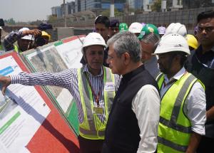 On 3rd May 2025, Shri Ashwini Vaishnaw, Hon’ble Minister of Railways visited the under-construction Mumbai Bullet Train station in Maharashtra and reviewed the on-ground progress of the station