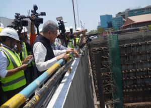 On 3rd May 2025, Shri Ashwini Vaishnaw, Hon’ble Minister of Railways visited the under-construction Mumbai Bullet Train station in Maharashtra and reviewed the on-ground progress of the station