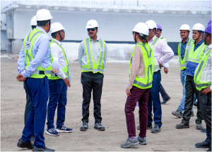 Shri Vivek Kumar Gupta, Managing Director/NHSRCL visited key construction sites of Mumbai-Ahmedabad Bullet Train project in Surat on 22 May 2025
