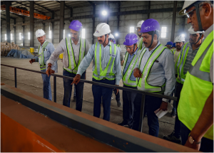 Shri Vivek Kumar Gupta, Managing Director/NHSRCL visited key construction sites of Mumbai-Ahmedabad Bullet Train project in Surat on 22 May 2025