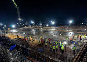 Slab casting started for Virar Bullet Train Station