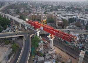 Construction of Viaduct in progress in Ahmedabad district