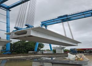 First Full Span Box Girder Launched in Maharashtra for Bullet Train Corridor