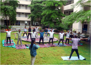 On International Yoga Day 2025, NHSRCL employees across various offices came together to celebrate the timeless practice of yoga