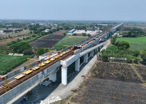 Track construction base near Surat