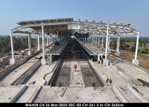 Under construction Surat Bullet Train Station